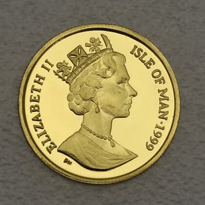 Goldmünze 1/10oz "British Blue Cat" 1999 Cats (Isle of Man) - Miniaturansicht 2