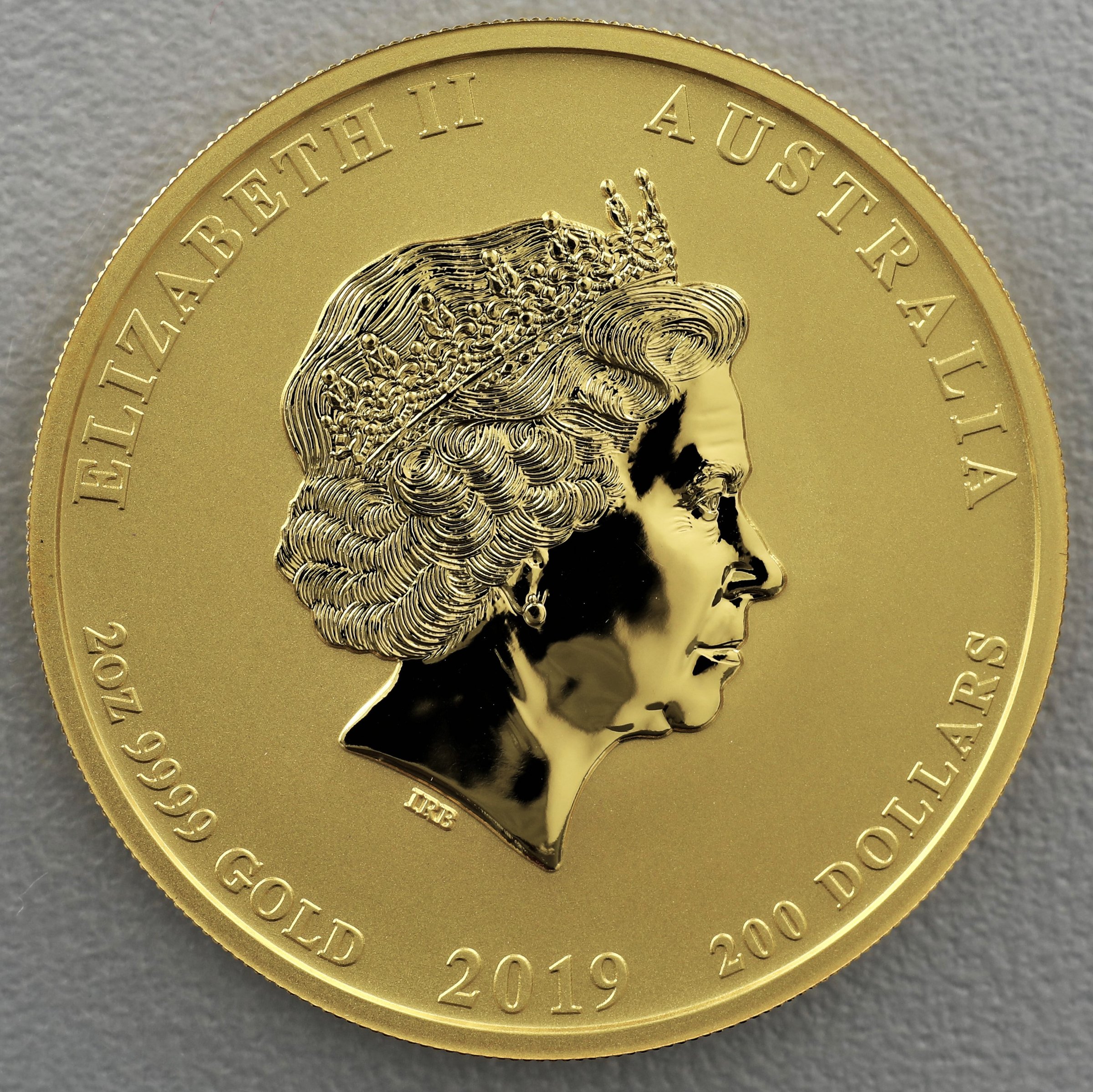 Goldmünze 2oz "Schwein" 2019 Lunar II – Year of the Pig (Australien) - Detailansicht 1