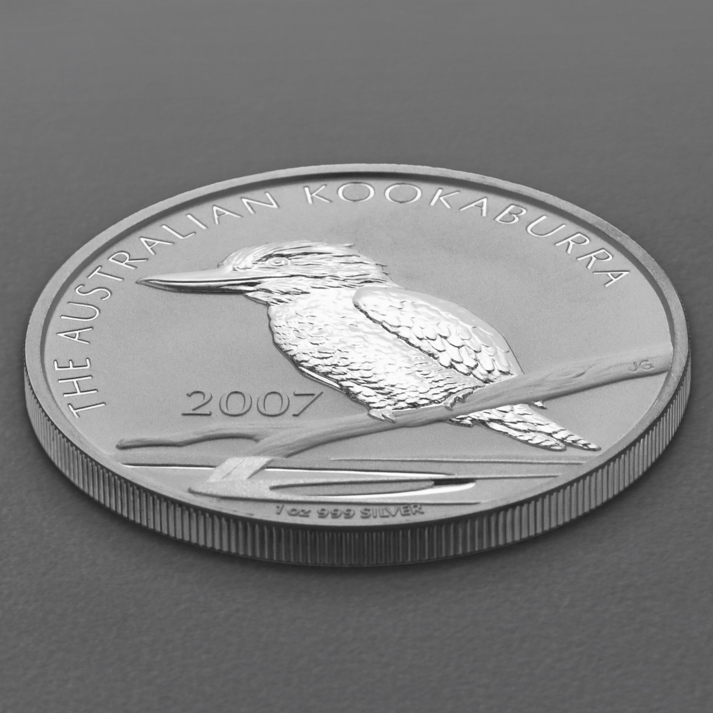 Silbermünze 1oz "Kookaburra" 2007 (Australien) - Detailansicht 2