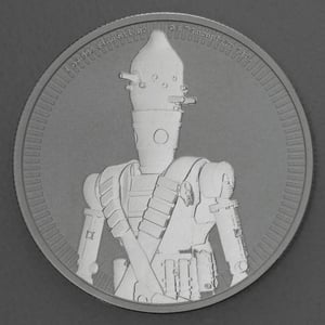 Silbermünze 1oz "The Mandalorian – IG-11" 2022 Star Wars™ diff. (Niue) - Hauptansicht