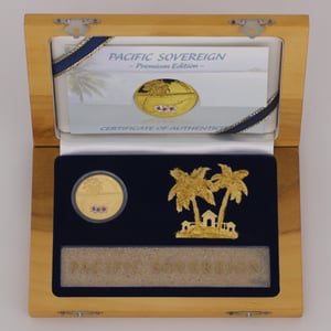Goldmünze 1oz "Pacific Sovereign" 2012 (koloriert) Premium Edition (Fidschi) - Miniaturansicht 3