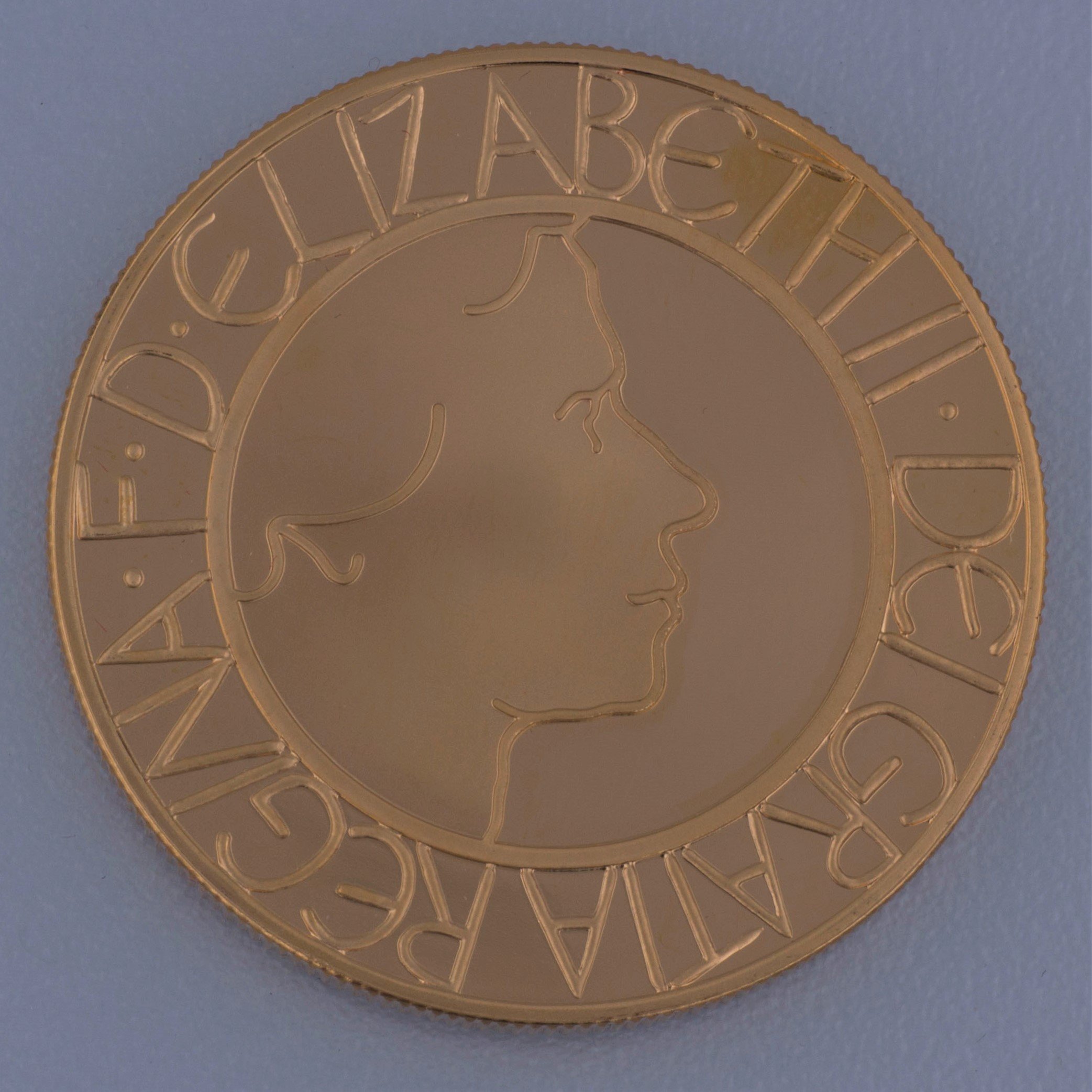 Goldmünze 5 Sovereign "Elizabeth II." 2003 (Großbritannien) - Hauptansicht