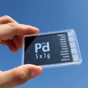 Palladiumtafel (5x 1g Feinpalladium) "CombiBar" - Miniaturansicht 4
