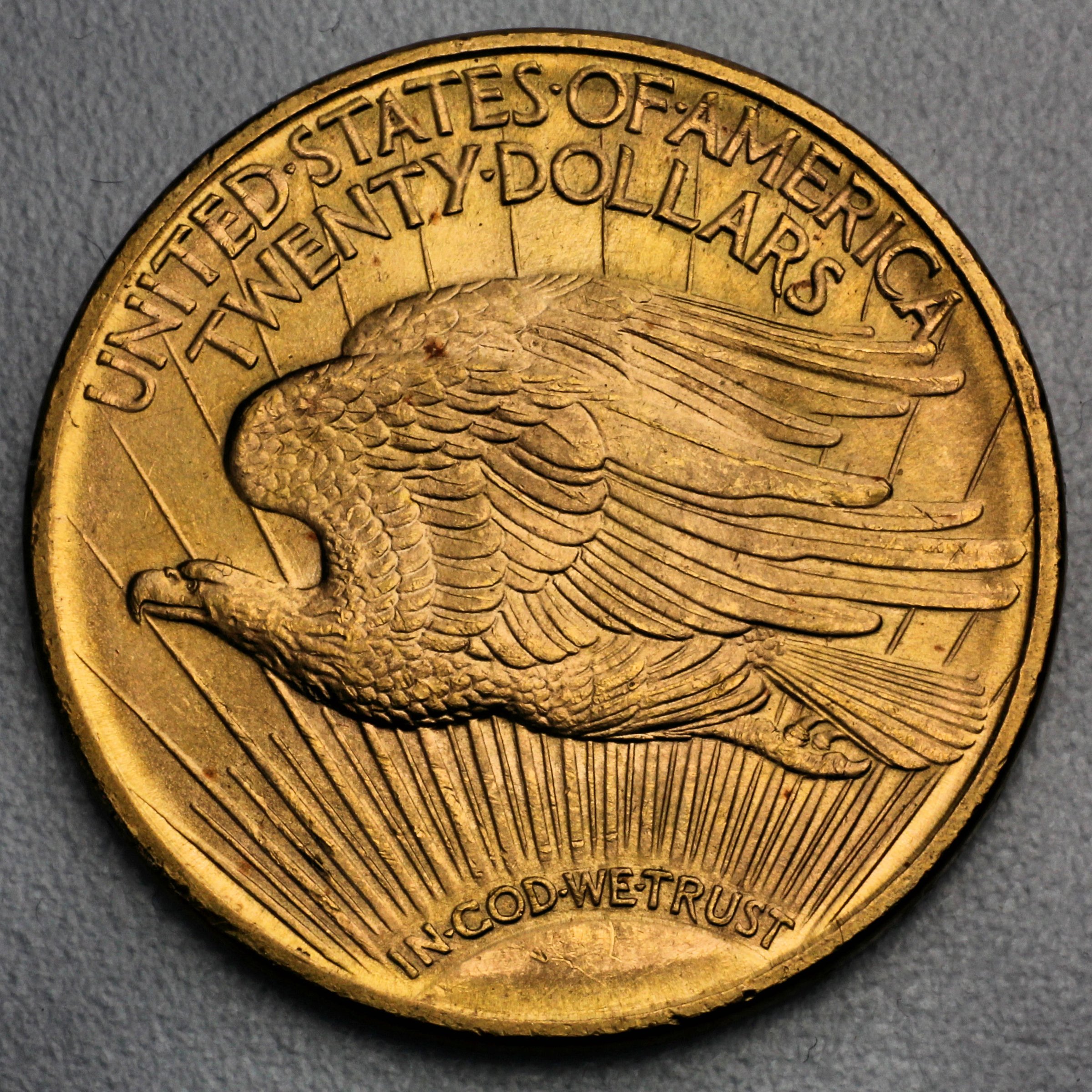Goldmünze 20 Dollar "St. Gaudens-Double Eagle" (USA) - Detailansicht 1