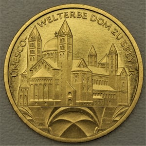 Goldmünze 100 Euro "Dom zu Speyer" 2019 Unesco-Weltkulturerbe (Deutschland) - Hauptansicht