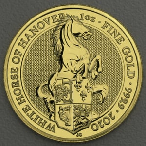 Goldmünze 1oz "White Horse of Hanover" 2020 The Queen s Beasts (Großbritannien) - Hauptansicht