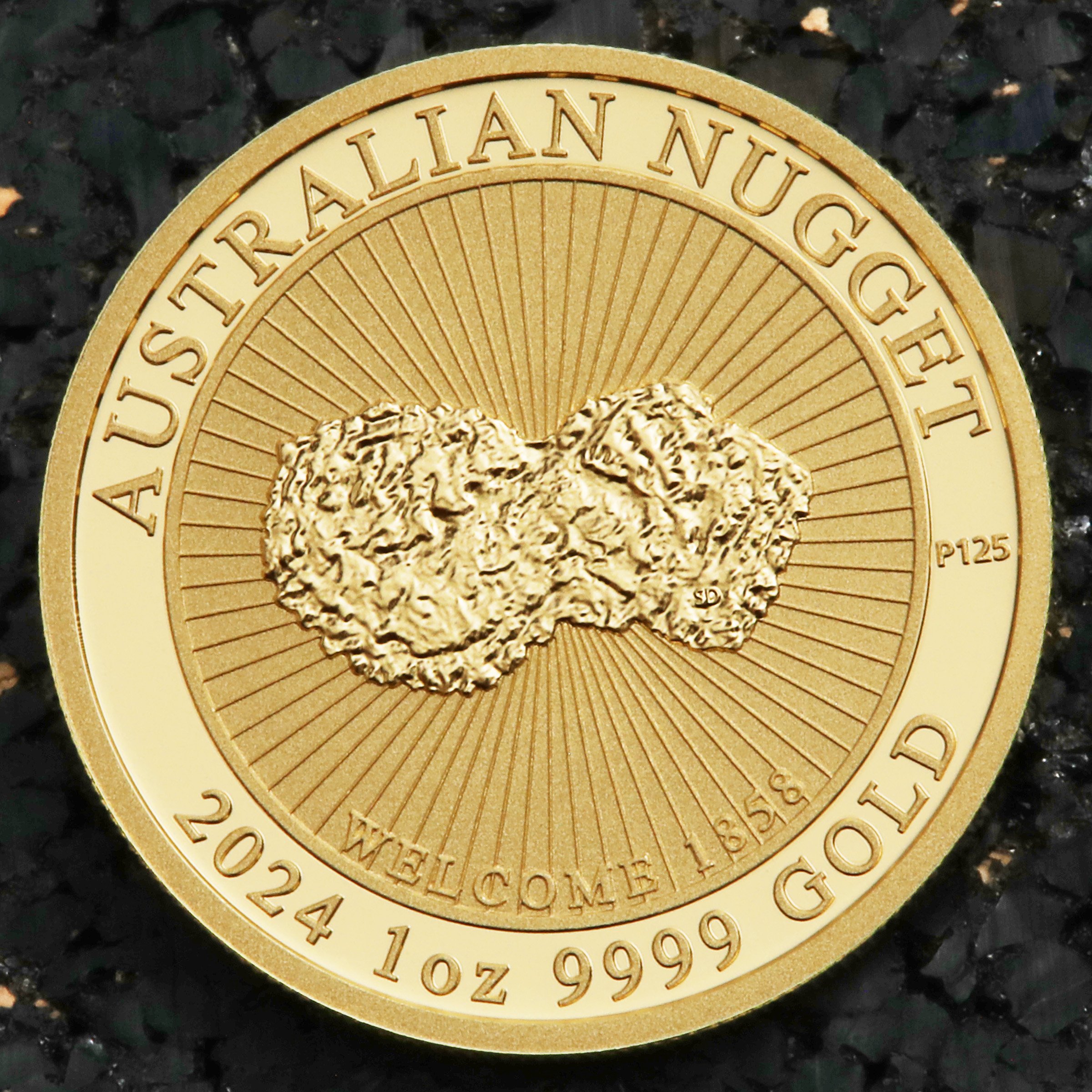 Goldmünze 1oz "Welcome" 2024 Australian Nugget (Australien) - Detailansicht 4