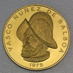 Goldmünze "100 Balboas" 1975 (Panama) - Hauptansicht