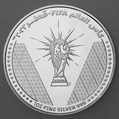 Silbermünze 1oz "FIFA World Cup Trophy" 2022 (Katar) - Miniaturansicht 1