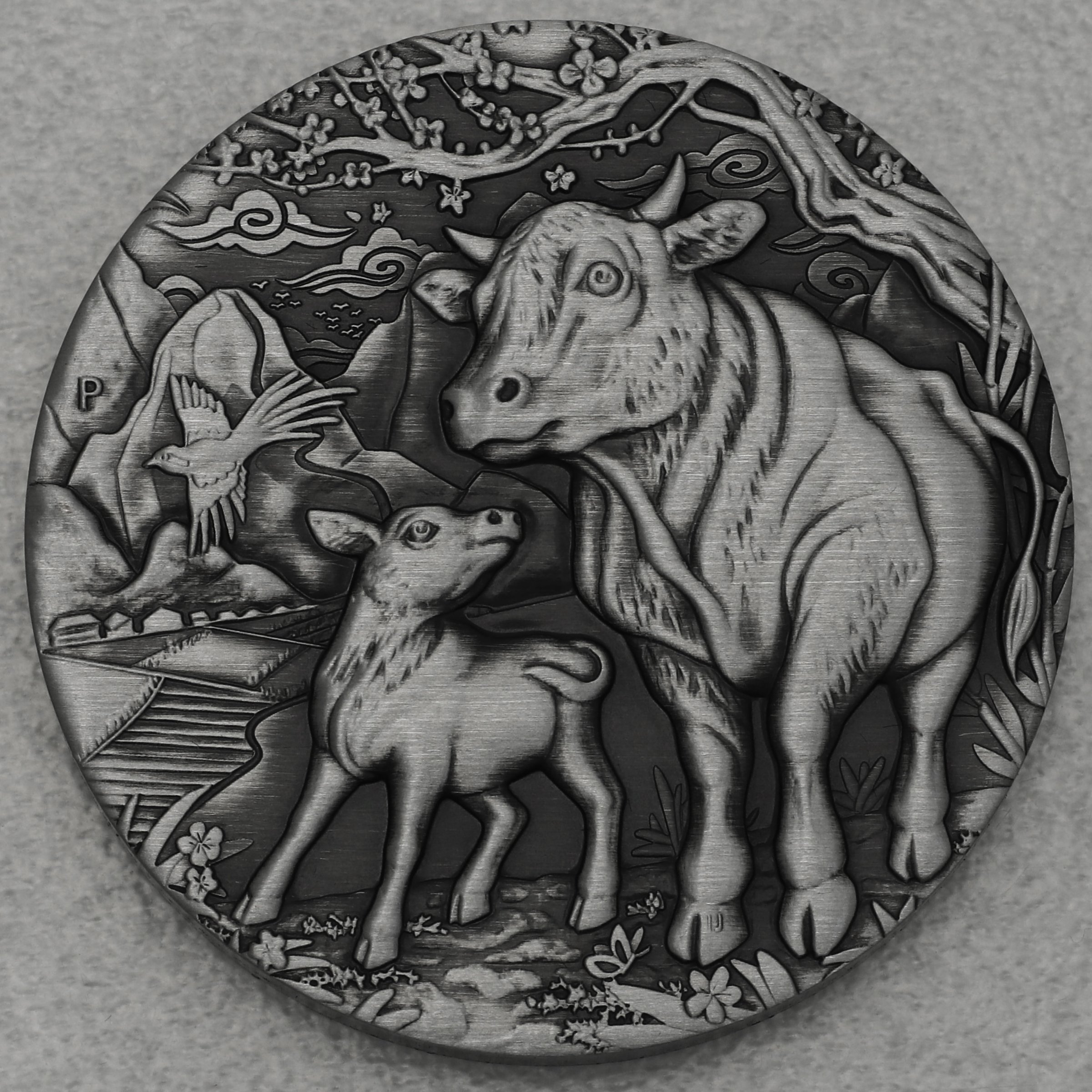 Silbermünze 2oz "Ochse" 2021 (AF) Lunar III – Year of the Ox (Australien) - Hauptansicht