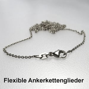 Weißgoldkette 585er/50 cm "Anker-Form" (14 kt WG) - Miniaturansicht 3