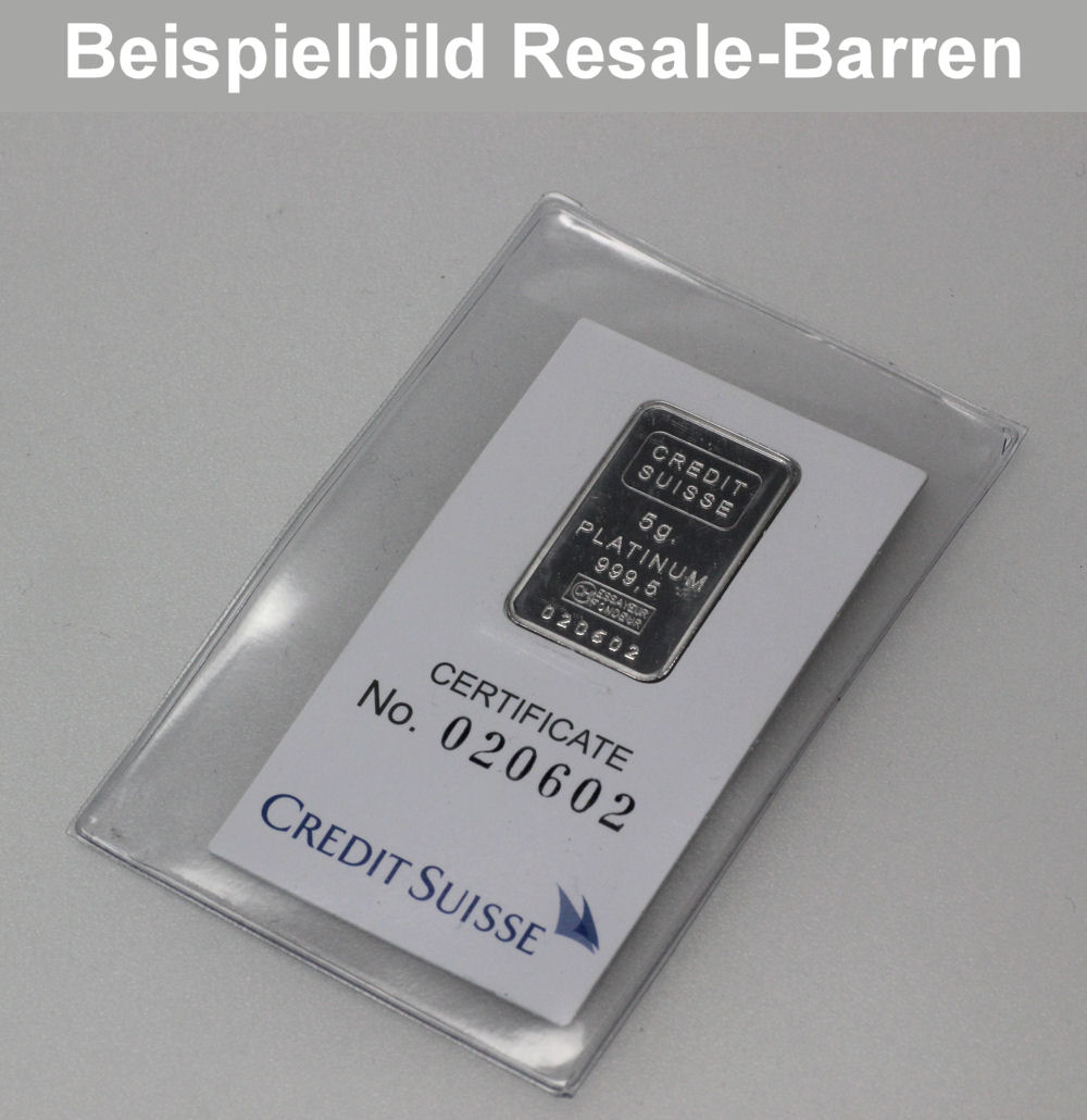 Platinbarren 5g (Resale) - Detailansicht 3