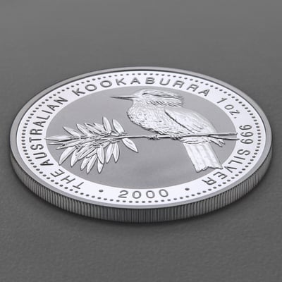 Silbermünze 1oz "Kookaburra" 2000 diff. (Australien) - Miniaturansicht 3