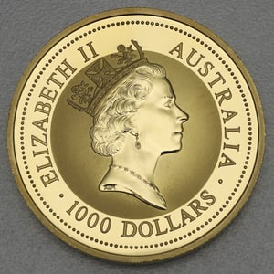 Goldmünze 10oz "Känguru" 1994 Australian Nugget (Australien) - Miniaturansicht 2
