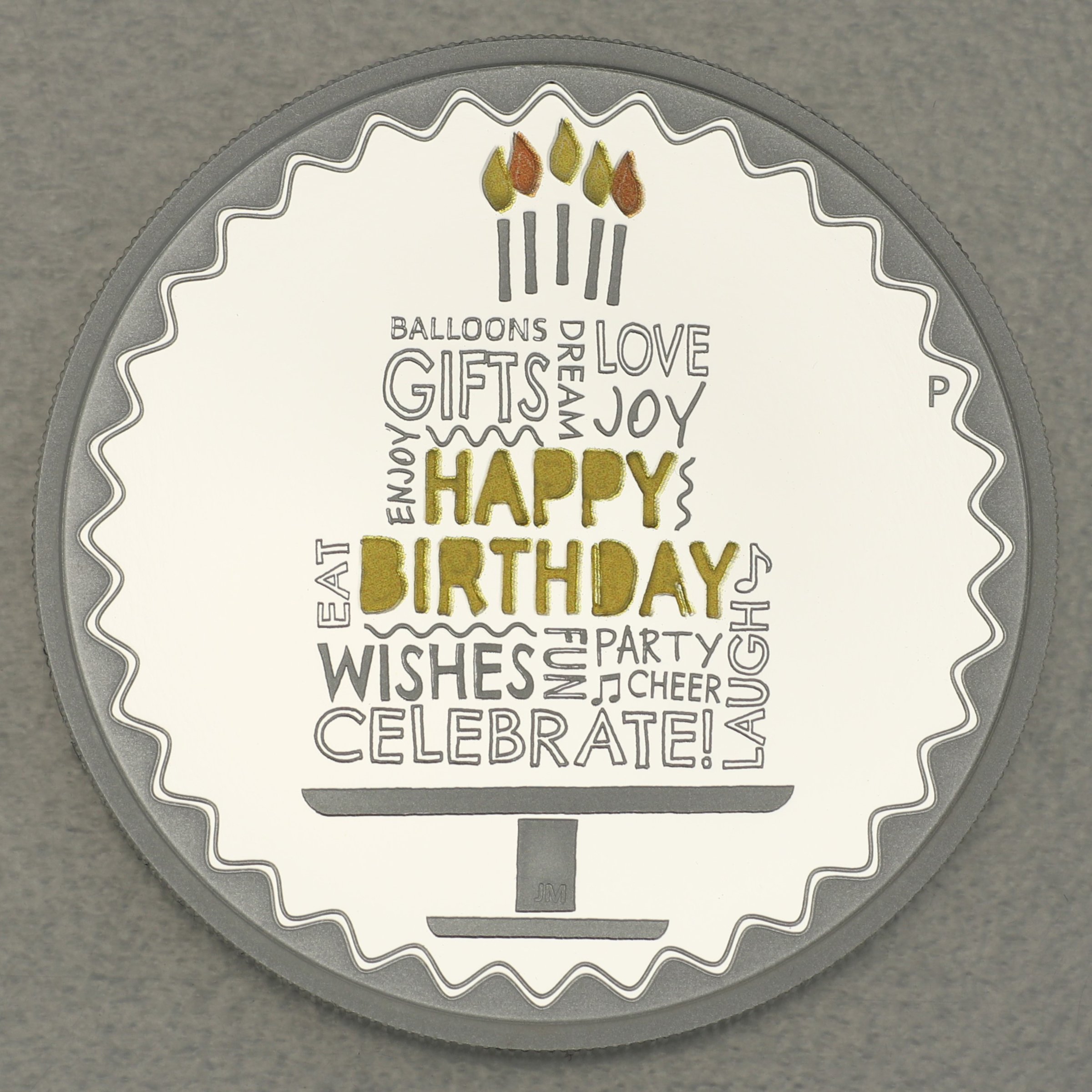 Silbermünze 1oz "Happy Birthday" 2021 (PP/kol.) (Australien) - Hauptansicht