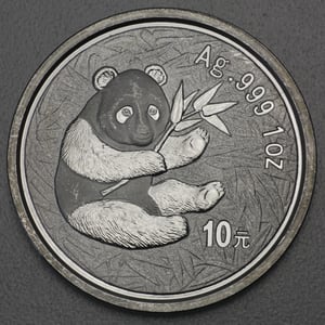 Silbermünze 1oz "Panda" 2000 (China) - Miniaturansicht 1