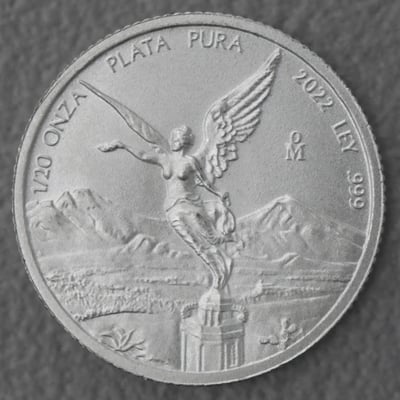 Silbermünze 1/20oz "Libertad" 2022 (Mexiko) - Miniaturansicht 1