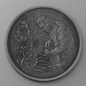 Silbermünze 1/2oz "Arts and Crafts" 2022 (AF) Vikings (Samoa) - Hauptansicht