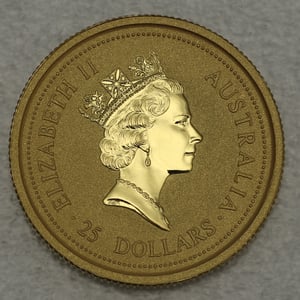 Goldmünze 1/4oz "Känguru" 1996 Australian Nugget (Australien) - Miniaturansicht 2