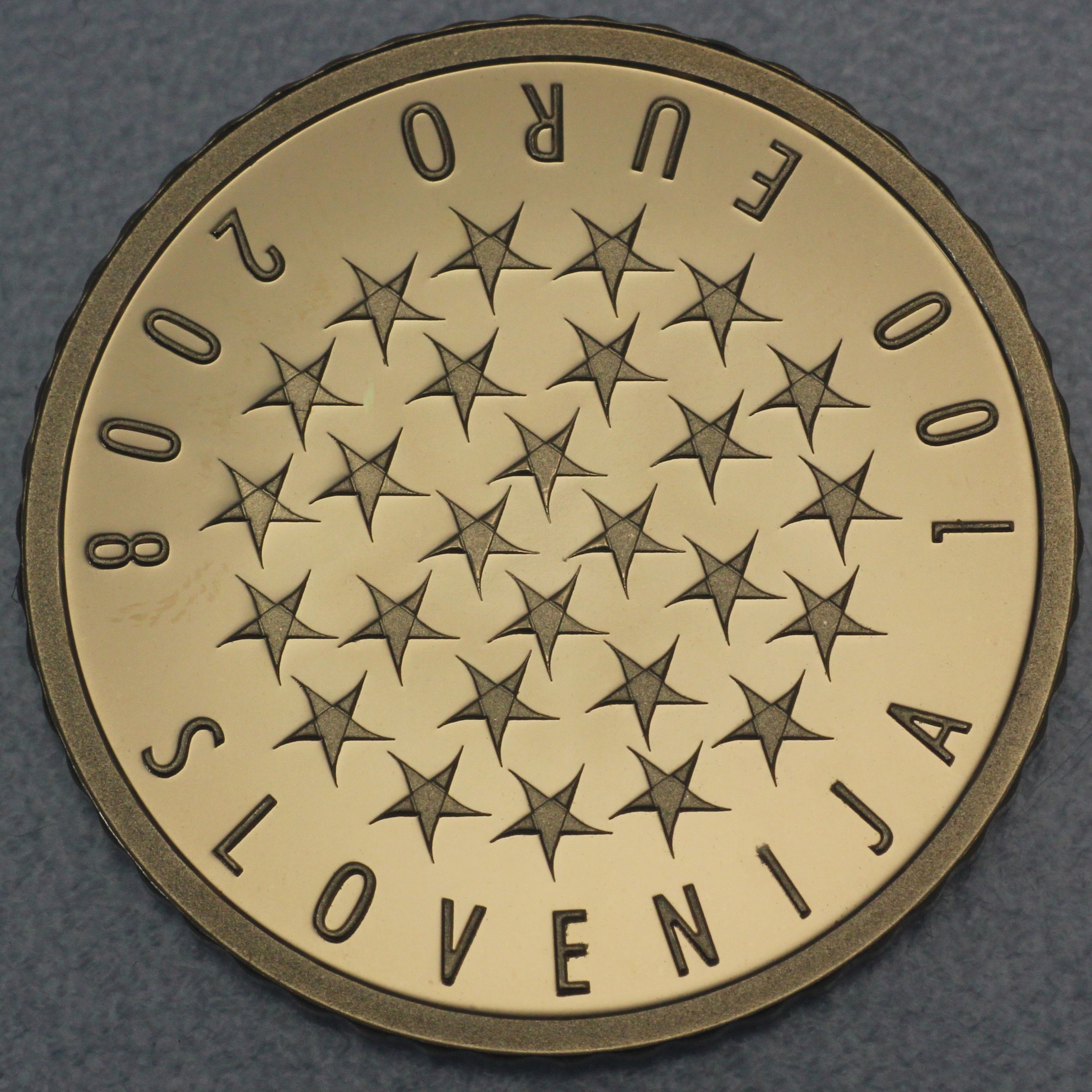 Goldmünze "100 Euro" 2008 EU-Ratspräsidentschaft (Slowenien) - Detailansicht 1