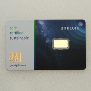 Goldbarren 1g UMICORE (Geschenk-Blister) - Miniaturansicht 2