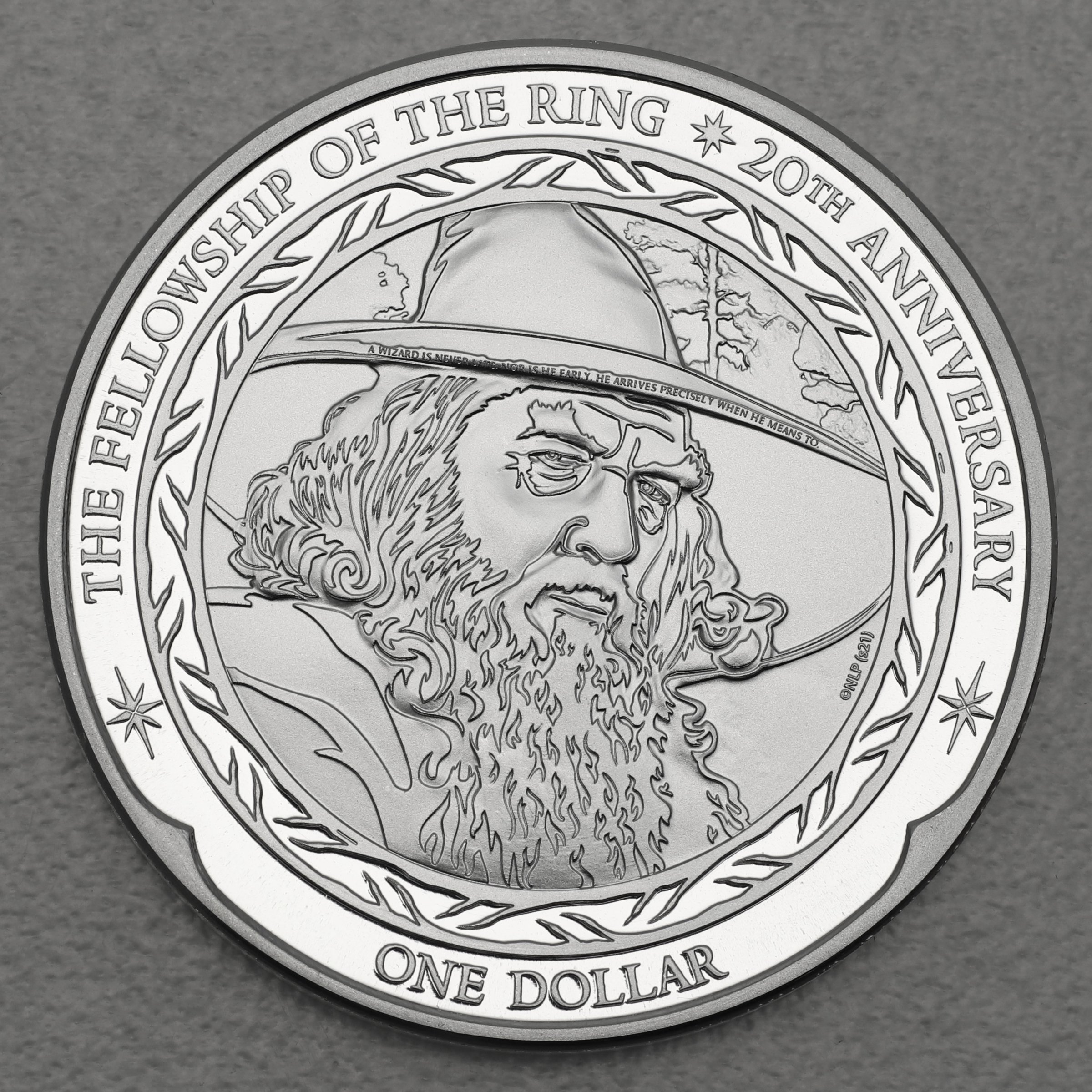 Silbermünze 1oz "Gandalf" 2021 Herr der Ringe (Niue) - Hauptansicht
