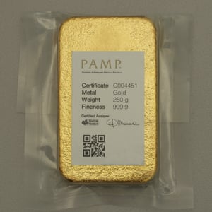 Goldbarren 250g PAMP "gegossen" - Miniaturansicht 2