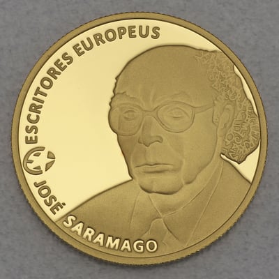 Goldmünze 2,5 Euro "Jose Saramago" 2013 (Portugal) - Miniaturansicht 1