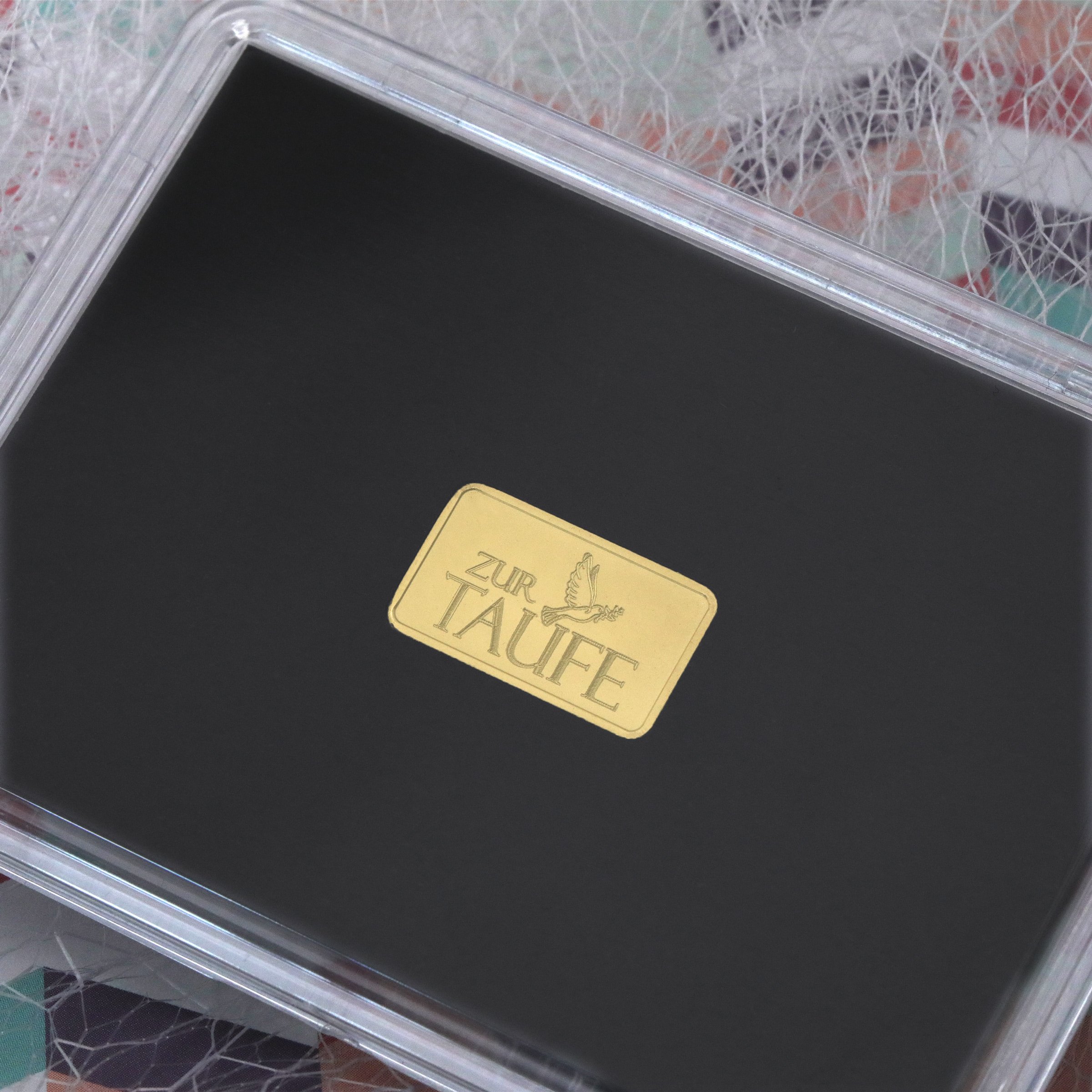 Goldbarren 2,5g Gravur "Zur Taufe" - Detailansicht 8