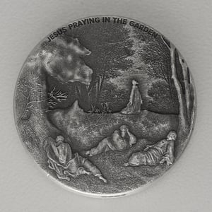 Silbermünze 2oz "Jesus Praying" 2021 (AF) Biblical (Niue) - Miniaturansicht 1