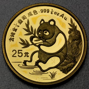 Goldmünze 1/4oz "Panda" 1991 (China) - Hauptansicht