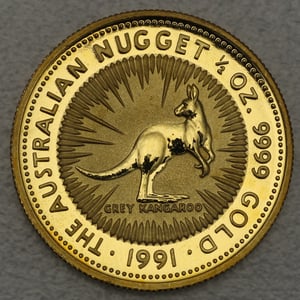 Goldmünze 1/2oz "Känguru" 1991 Australian Nugget (Australien) - Hauptansicht