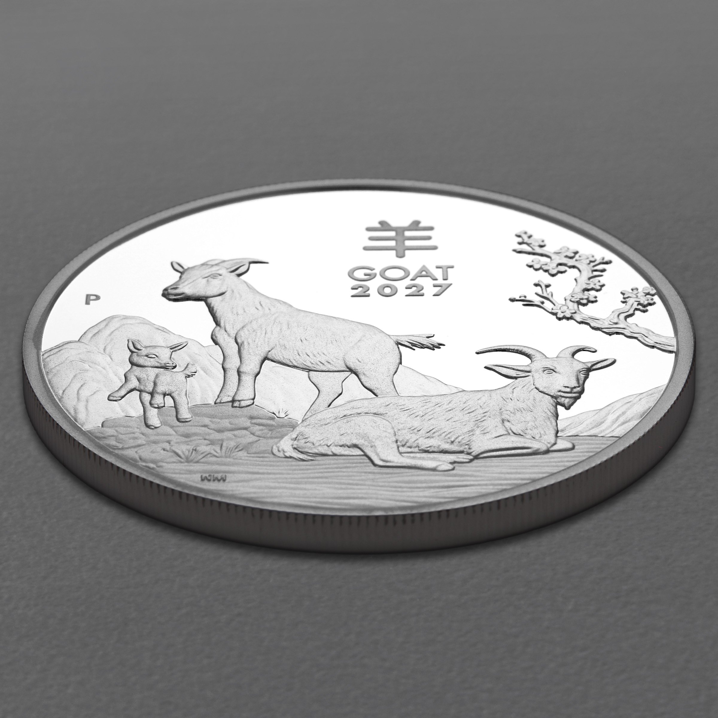 Silbermünze 1/2oz + 1oz + 2oz "Ziege" 2027 (PP) Set 3-teilig Lunar III (Australien) - Detailansicht 7