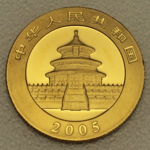 Goldmünze 1/4oz "Panda" 2005 (China) - Miniaturansicht 2