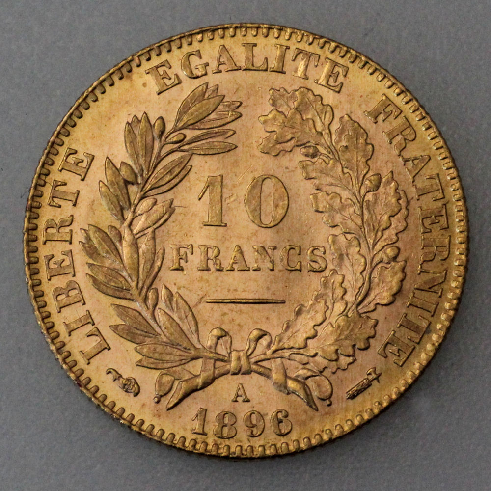 Goldmünze 10 Francs "Ceres" (Frankreich) - Detailansicht 1