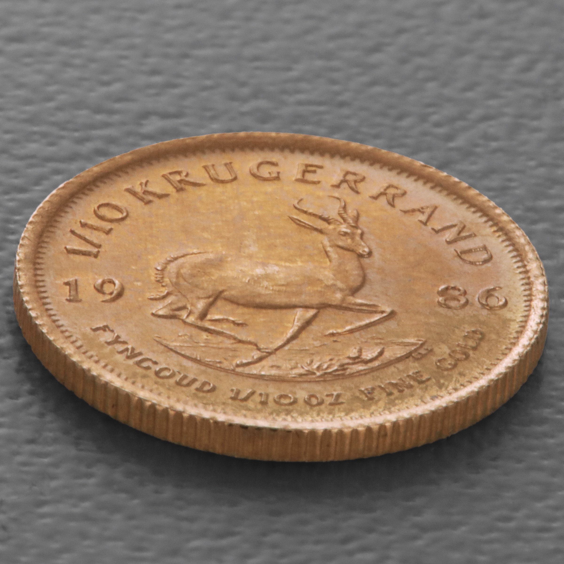 Goldmünze 1/10oz "Krügerrand" 1986 (Südafrika) - Detailansicht 2