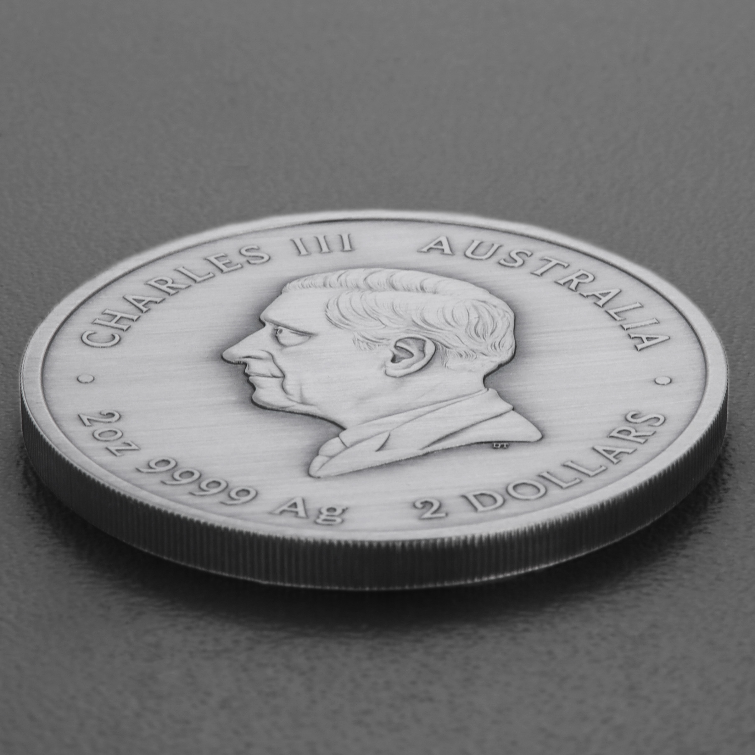 Silbermünze 2oz "Kookaburra Kaa Kaa" 2024 (AF/koloriert) (Australien) - Detailansicht 3