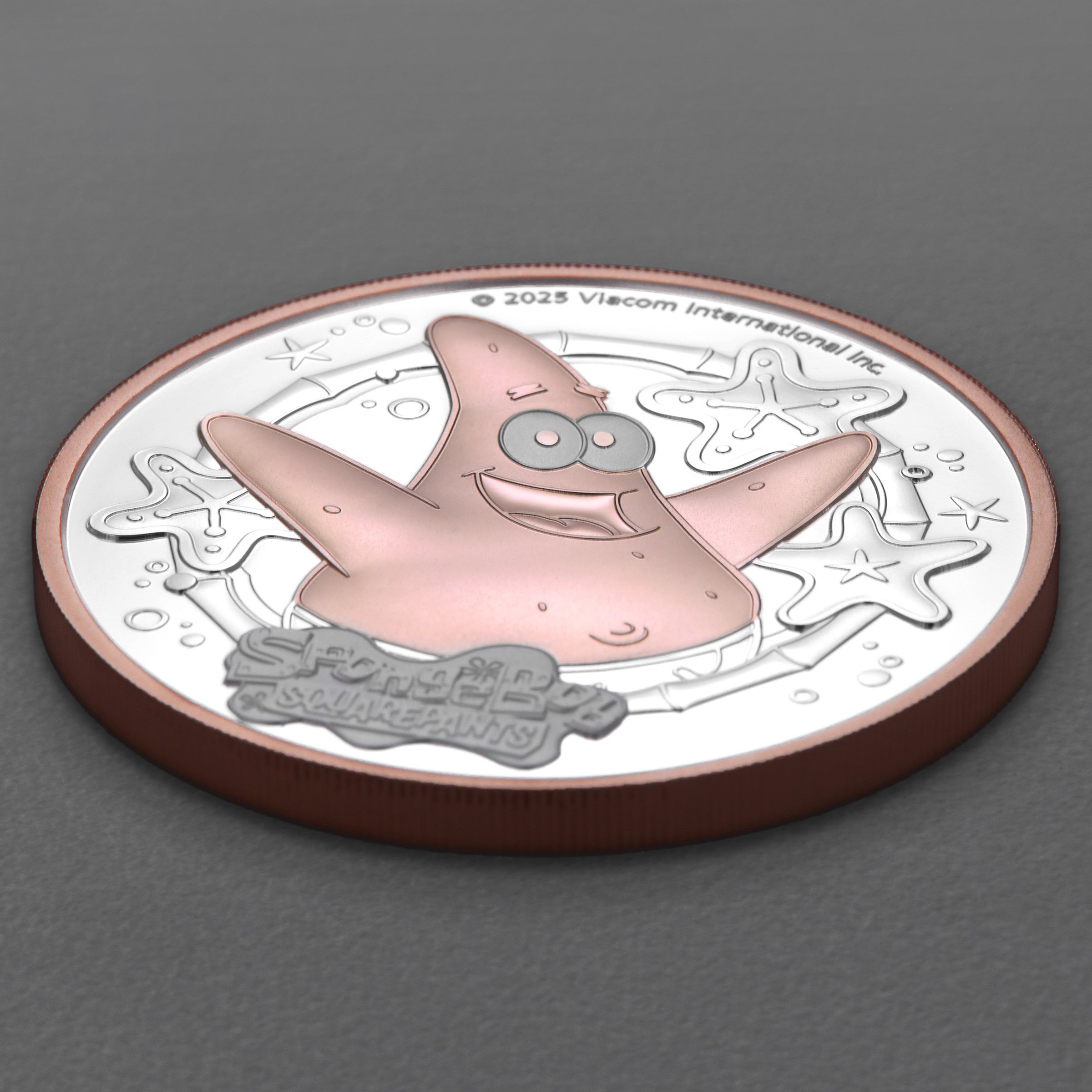 Silbermünze 2oz "Patrick Star" 2025 (PP/rosévergoldet) (Tuvalu) - Detailansicht 2