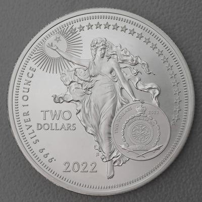 Silbermünze 1oz "Albert Einstein" 2022 Icons of Inspiration (Niue) - Miniaturansicht 2