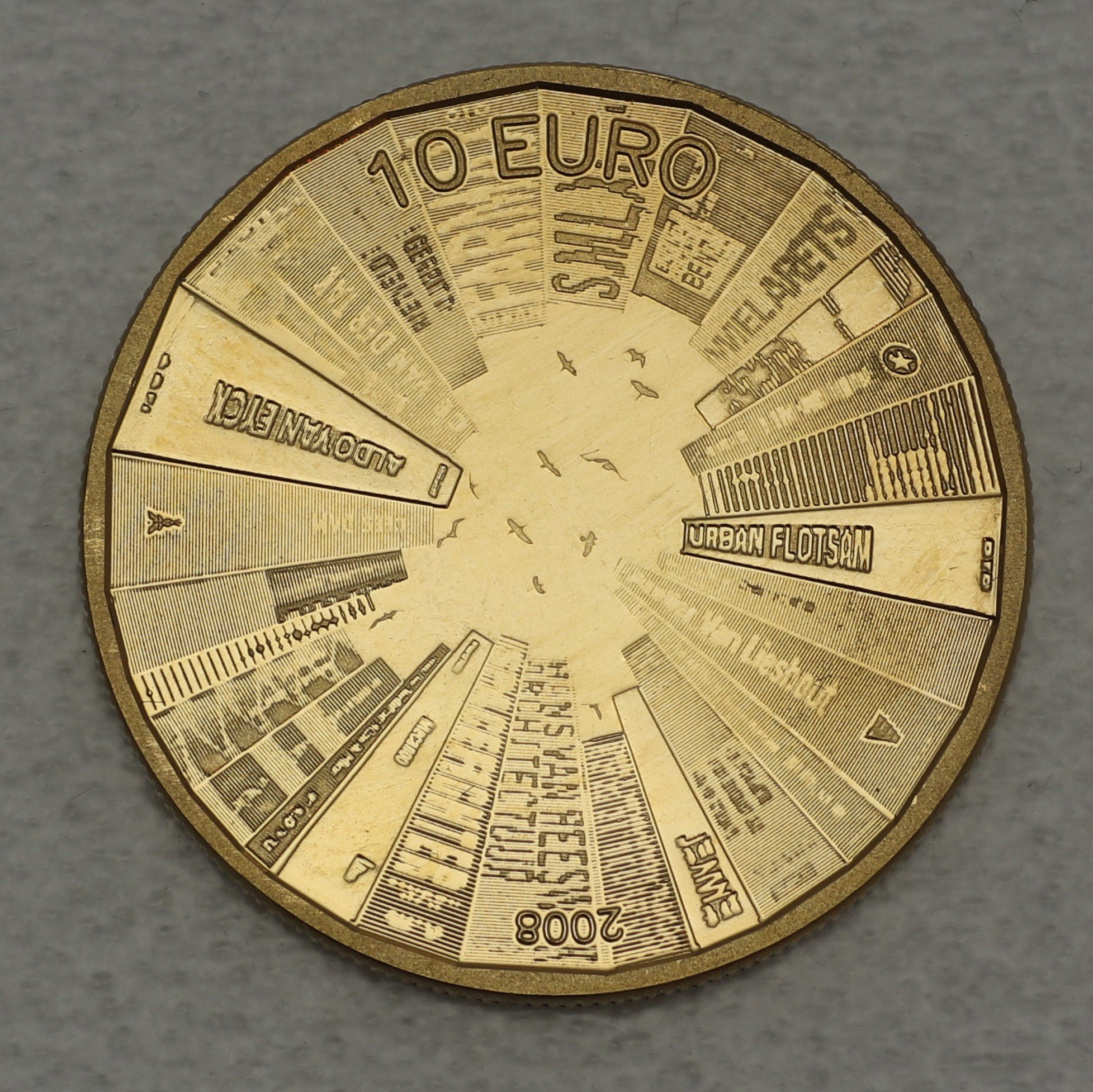 Goldmünze 10 Euro "Architektur" 2008 (Niederlande) - Hauptansicht