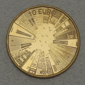 Goldmünze 10 Euro "Architektur" 2008 (Niederlande) - Hauptansicht