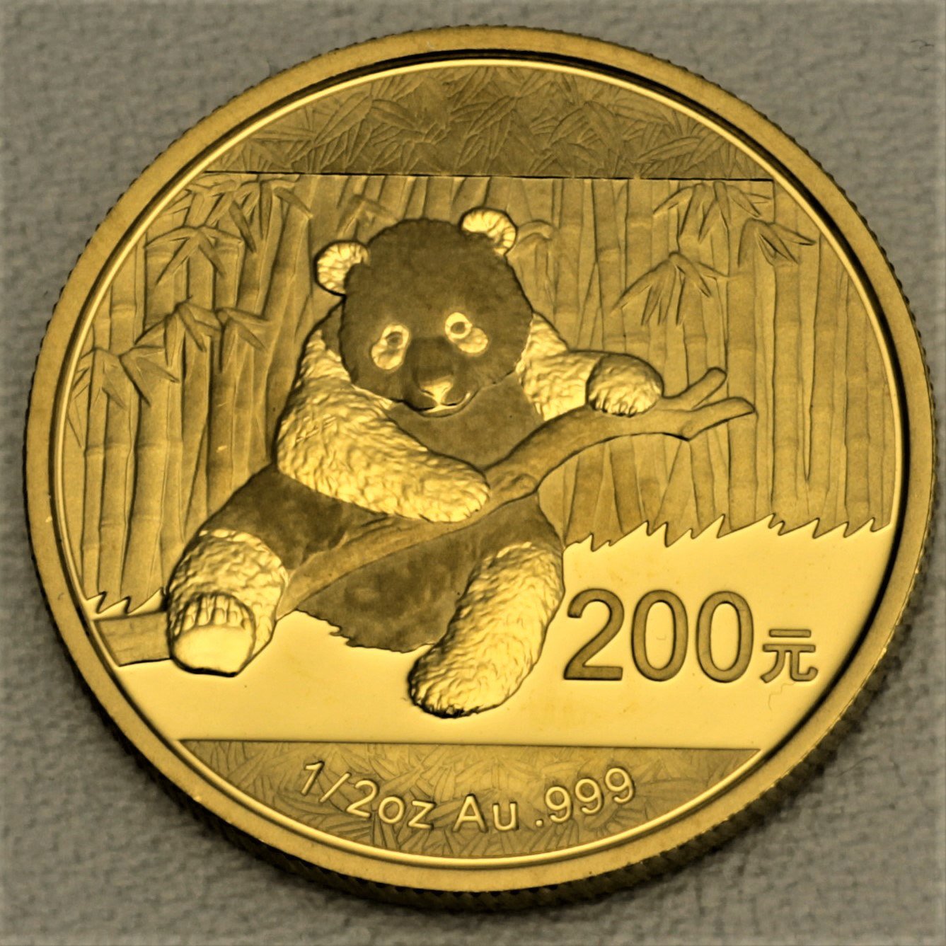 Goldmünze 1/2oz "Panda" 2014 (China) - Hauptansicht