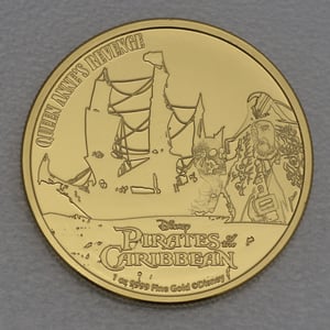Goldmünze 1oz "Queen Anne s Revenge" 2022 Disney – Pirates of the Caribbean (Niue) - Hauptansicht