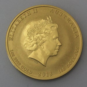 Goldmünze 1oz "Schlange" 2013 Lunar II – Year of the Snake (Australien) - Miniaturansicht 2