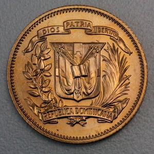 Goldmünze 30 Pesos "Central American Games" 1974 (Dominikanische Republik) - Miniaturansicht 2