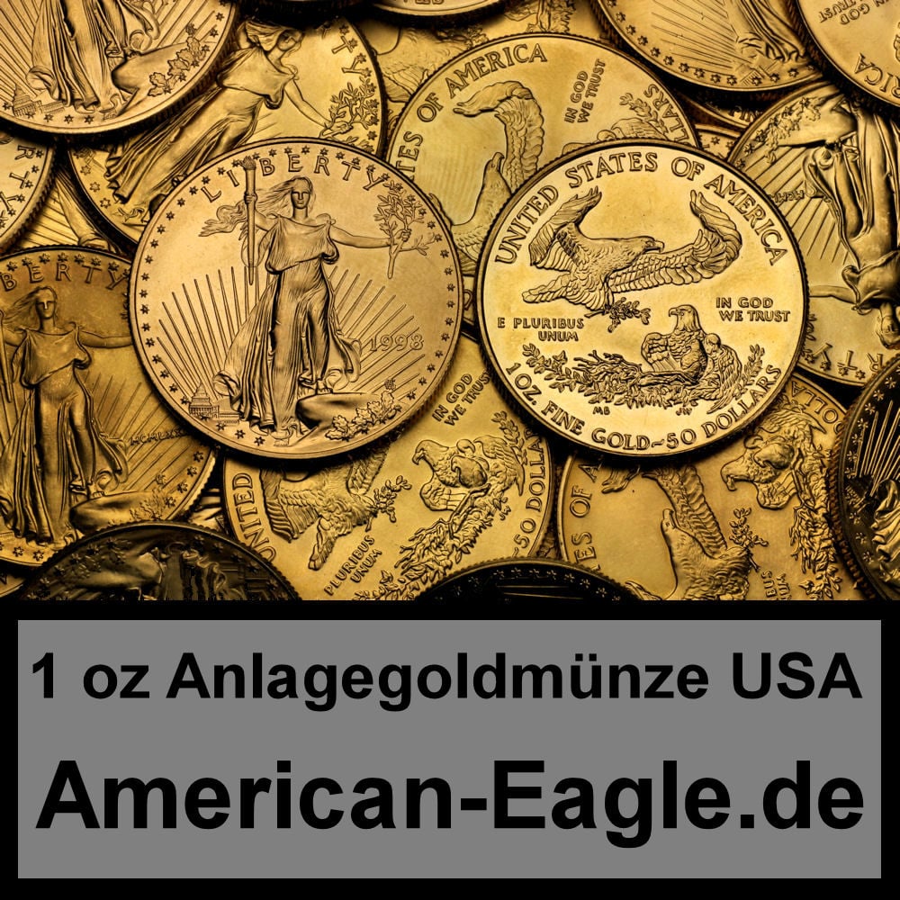 Goldmünze 1oz "American Eagle" verschiedene Jahrgänge (USA) - Detailansicht 2