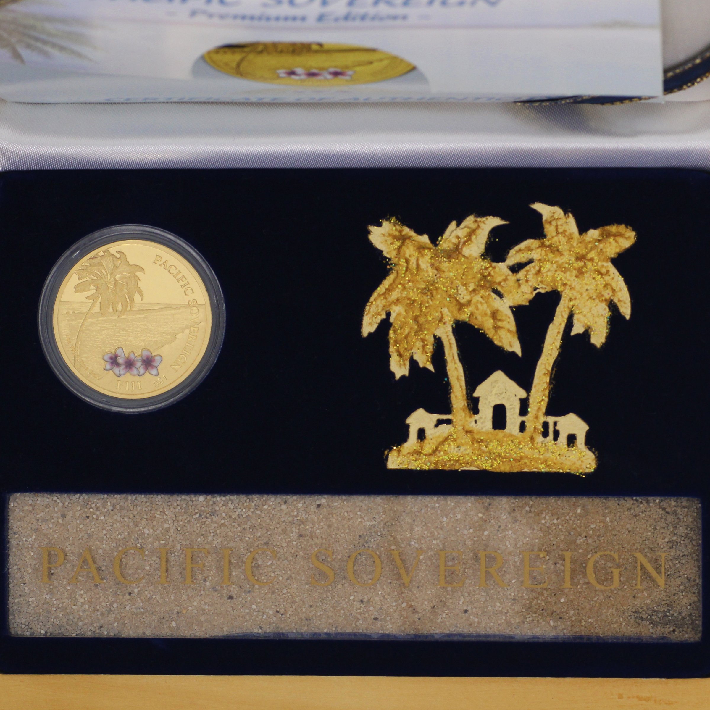 Goldmünze 1oz "Pacific Sovereign" 2012 (koloriert) Premium Edition (Fidschi) - Detailansicht 3