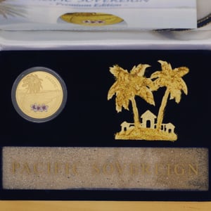 Goldmünze 1oz "Pacific Sovereign" 2012 (koloriert) Premium Edition (Fidschi) - Miniaturansicht 4