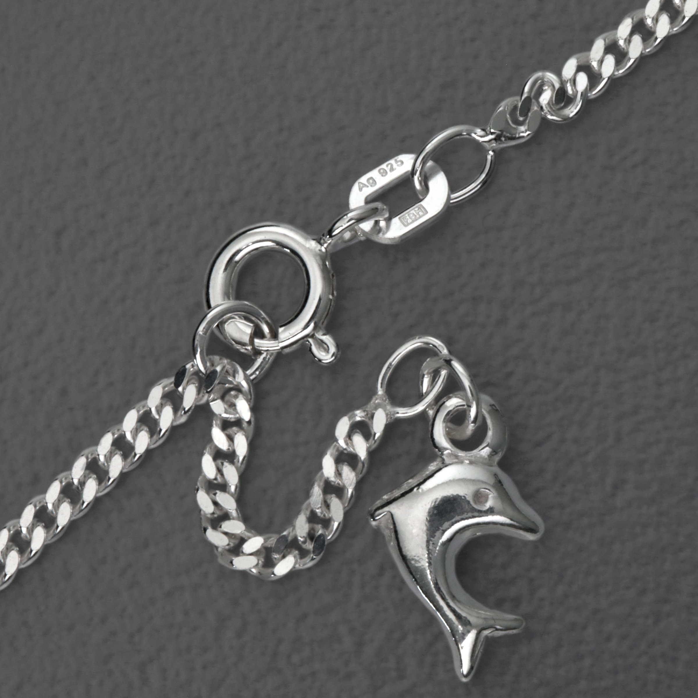 Silber-Fußkette 925er "Delfin" (Sterling) - Hauptansicht
