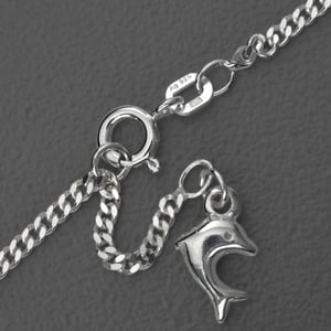 Silber-Fußkette 925er "Delfin" (Sterling) - Hauptansicht